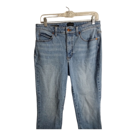 Talbots Straight Leg High Waist Light Wash Casual Preppy Jeans 8 - Picture 3 of 7